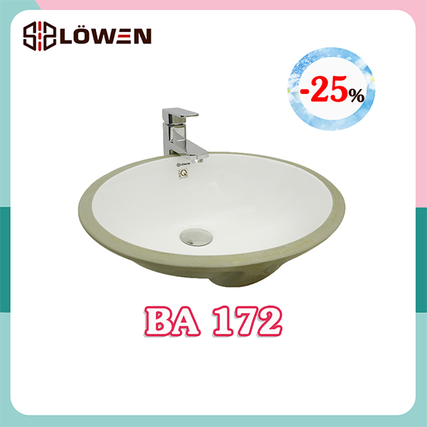 CHẬU RỬA MẶT LOWEN ÂM BÀN BA 172
