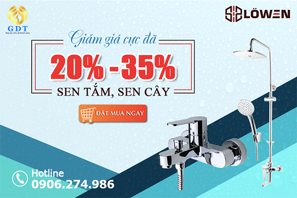 Sale sen tắm sen cây LOWEN