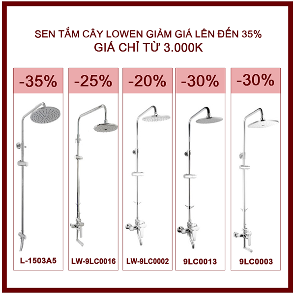 Sen cây LOWEN giảm giá lên đến 35%