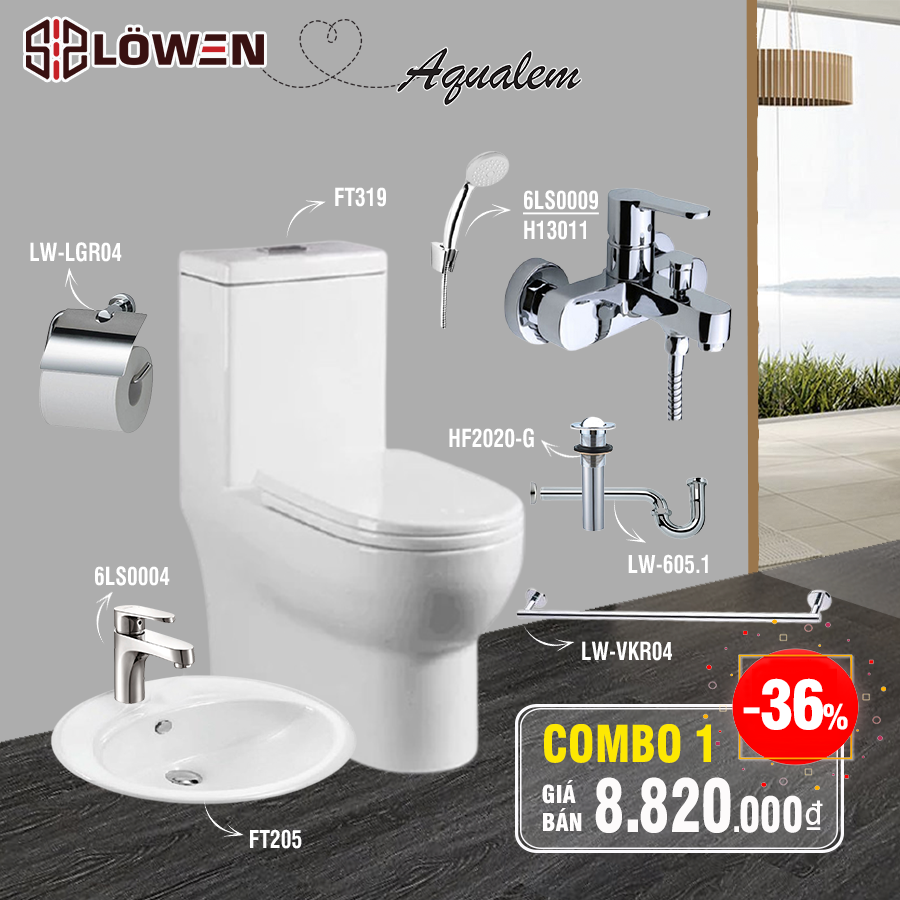 COMBO LOWEN - AQUALEM TRUNG CẤP 01